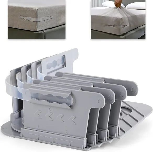 Soporte para sábanas con tiras de bloqueo 4pcs
