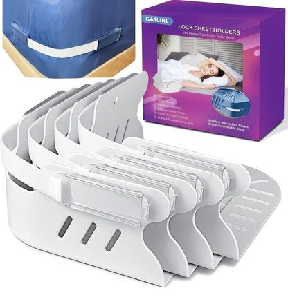 Soporte para sábanas con tiras de bloqueo 4pcs